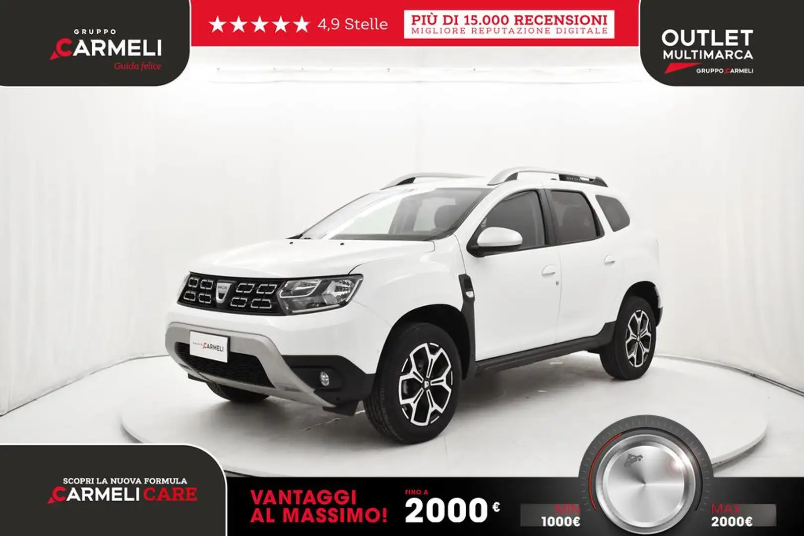 Dacia Duster 1.0 tce Prestige Eco-g  4x2 100cv Bianco - 1