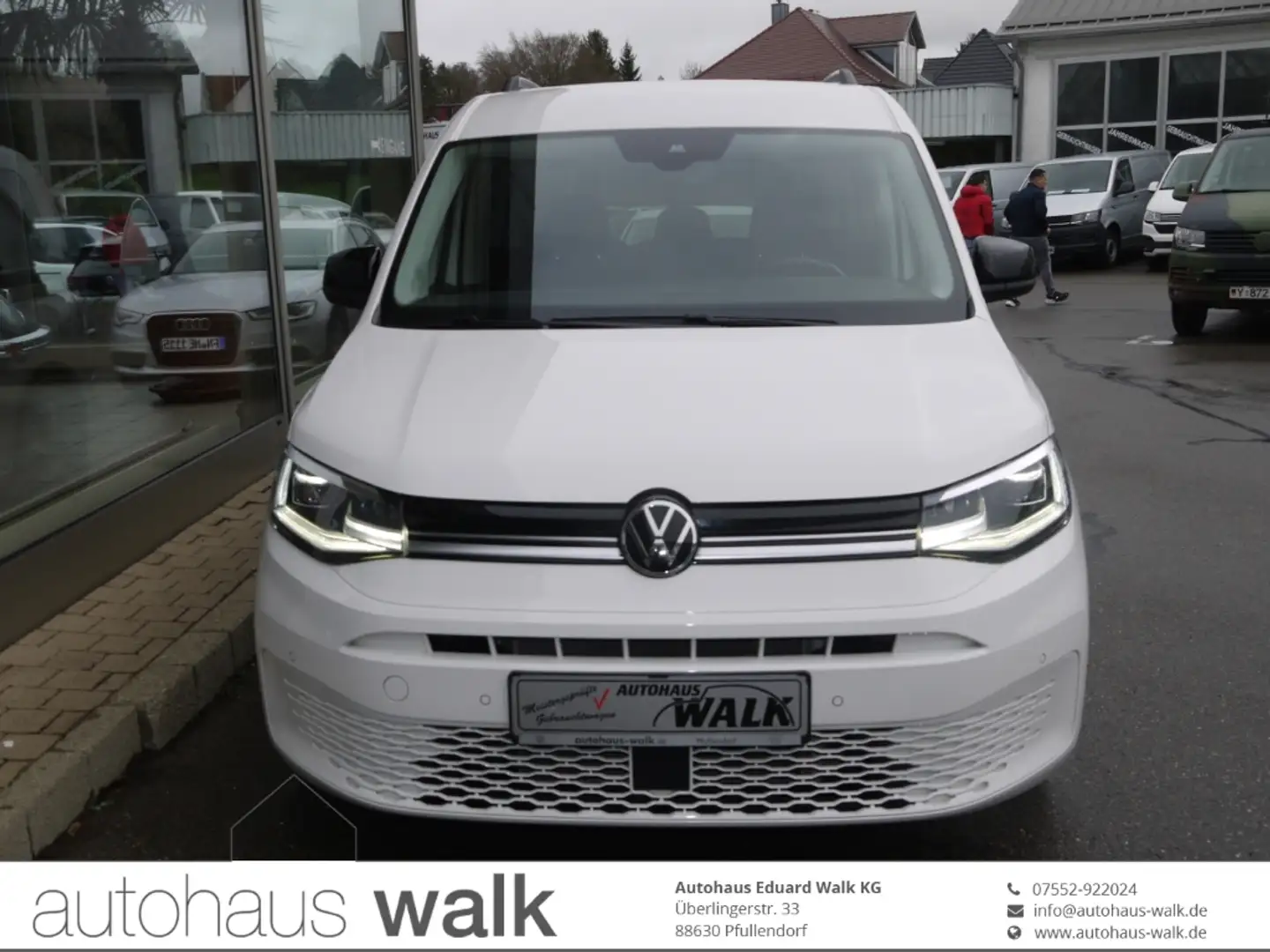 Volkswagen Caddy 2.0 TDI DSG Style NAVI AHK ACC RFK LED Weiß - 1