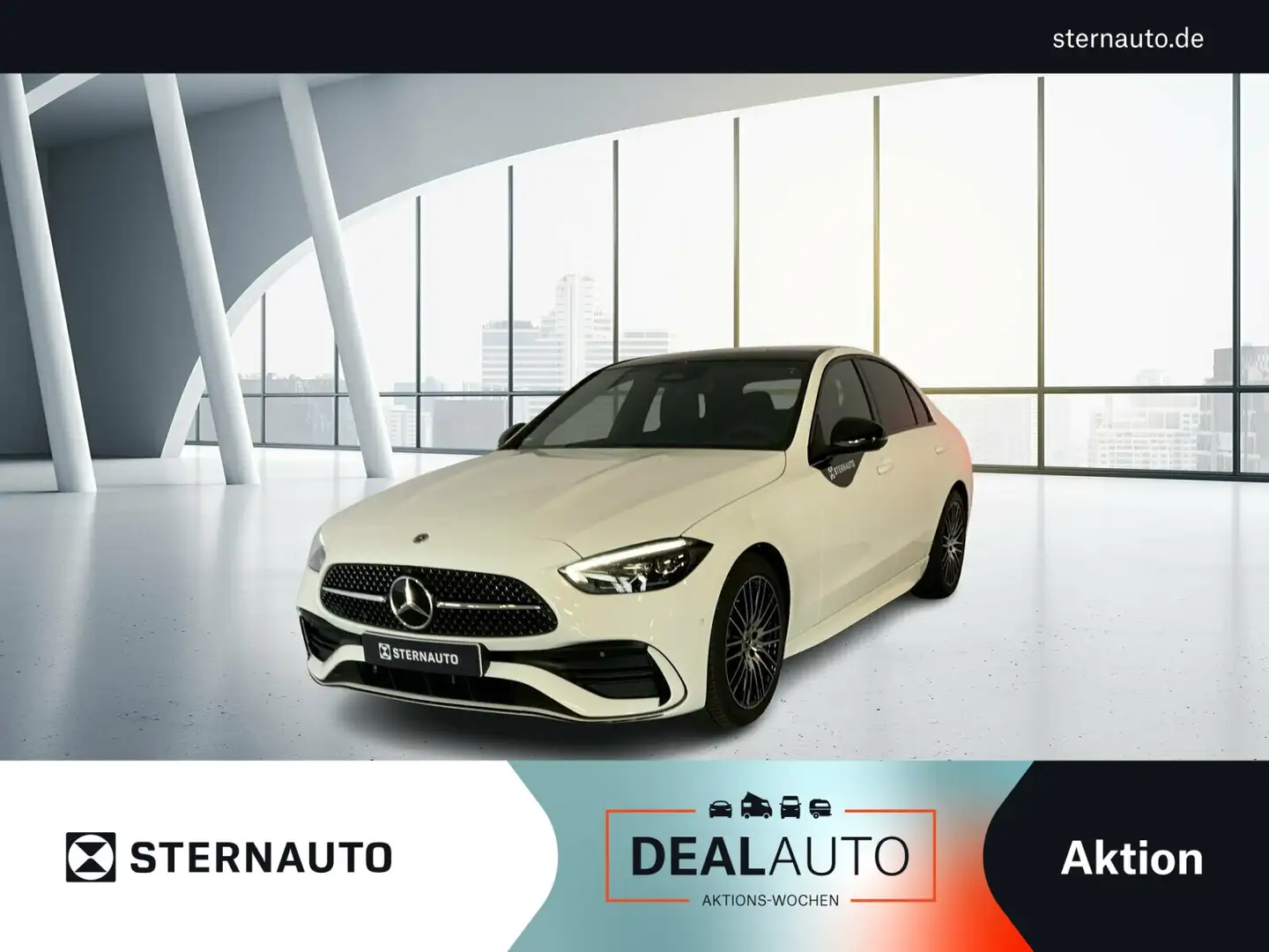 Mercedes-Benz C 180 C 180 AMG Pano Night WinterPak Totwinkel RüKam Weiß - 1