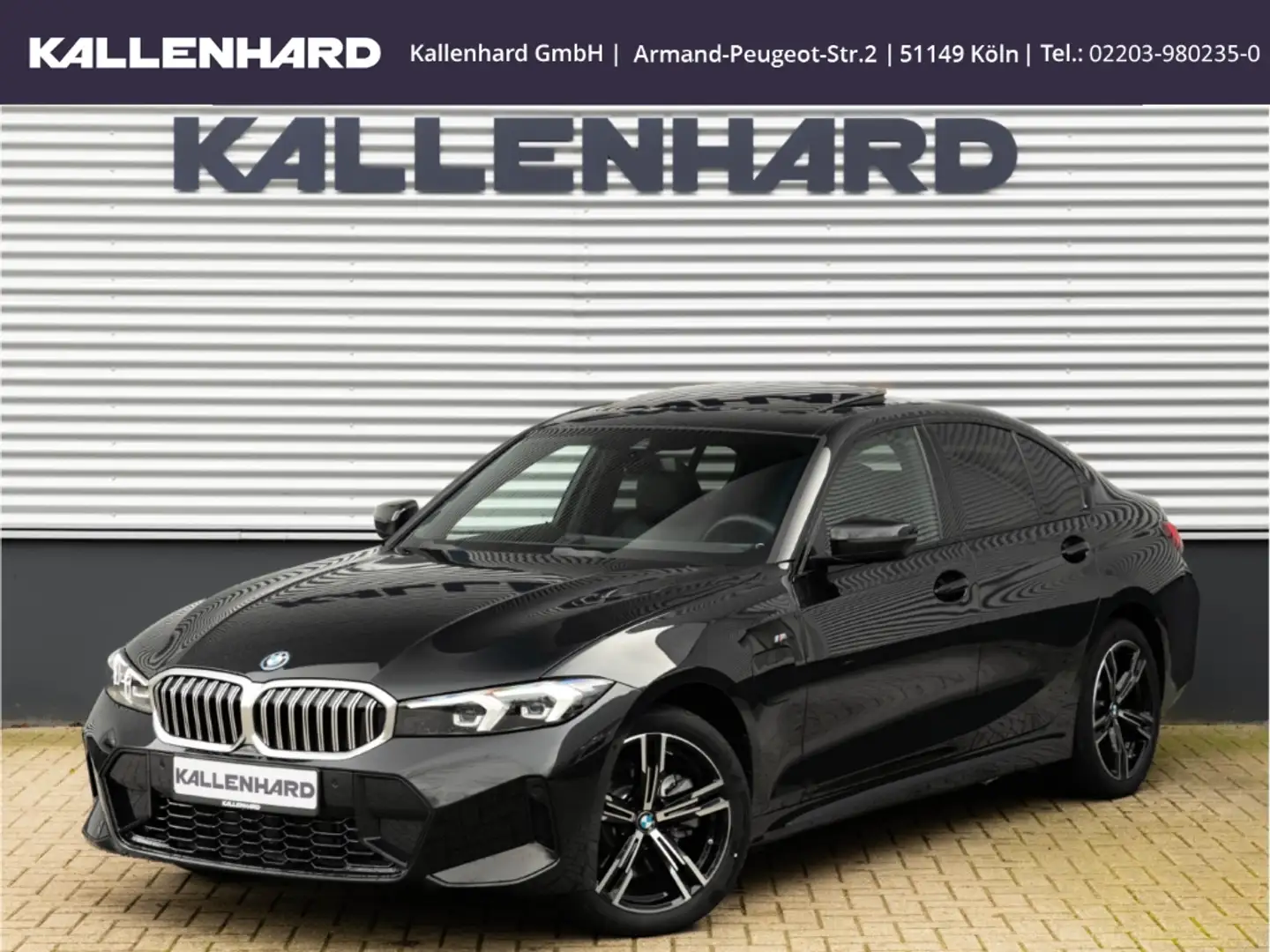 BMW 330 e M Sport M Sport AHK-HIFI-GLASDACH-AMBIE Schwarz - 2