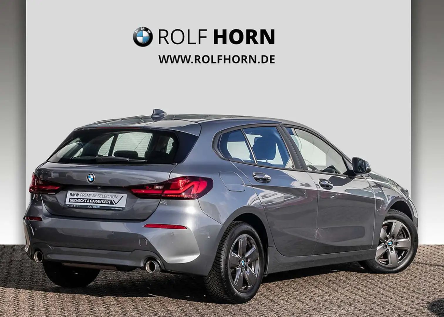 BMW 118 d Advantage Automatik Navi Klima SHZ DAB 16" Gris - 2