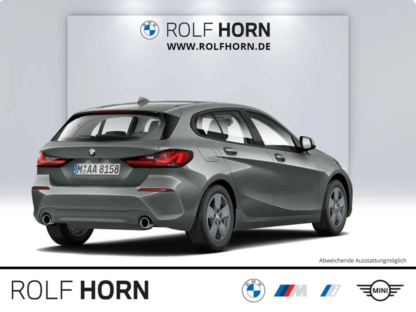 BMW 118 d Advantage Automatik Navi Klima SHZ DAB 16" Grau - 2