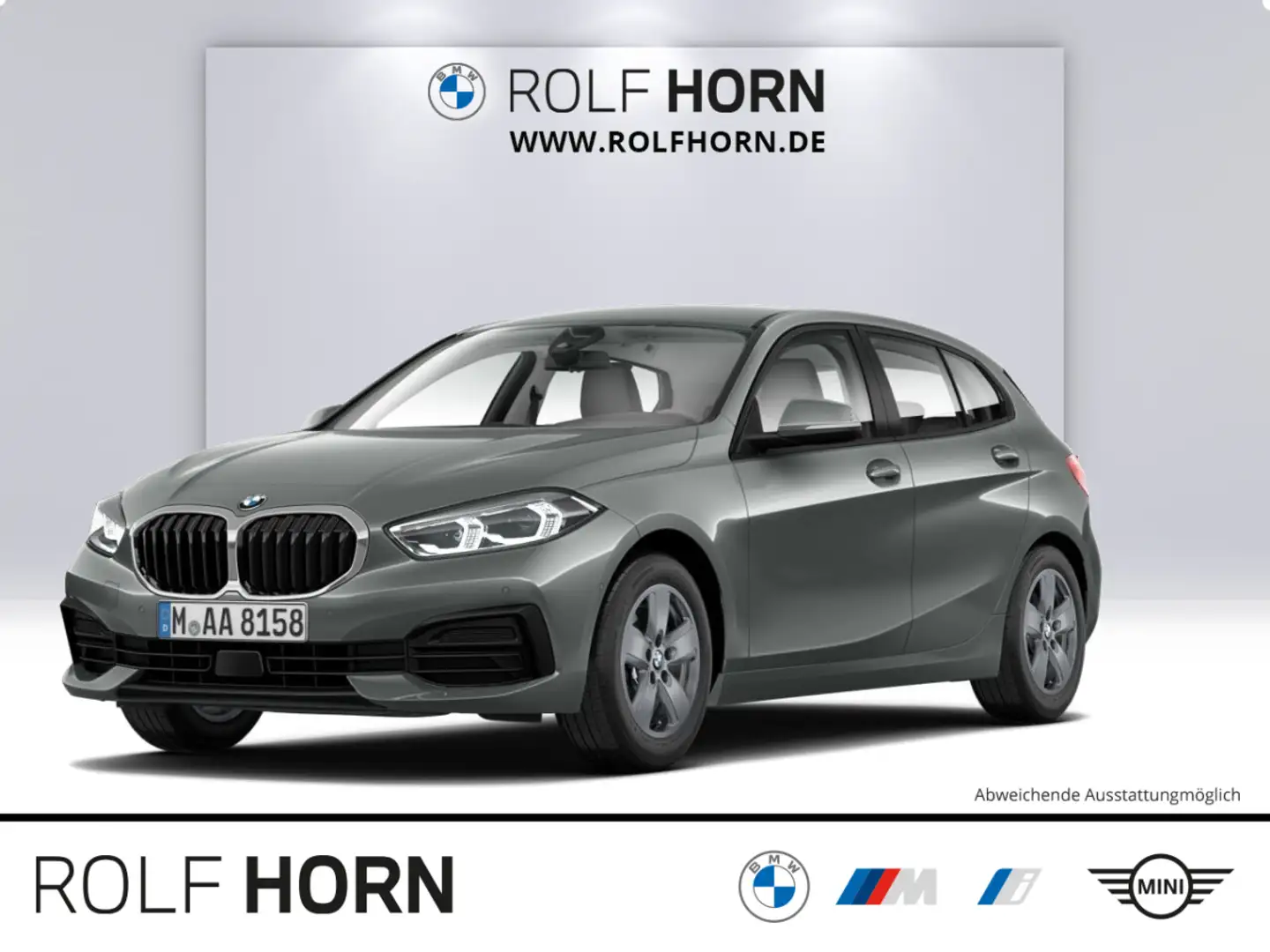 BMW 118 d Advantage Automatik Navi Klima SHZ DAB 16" Grau - 1