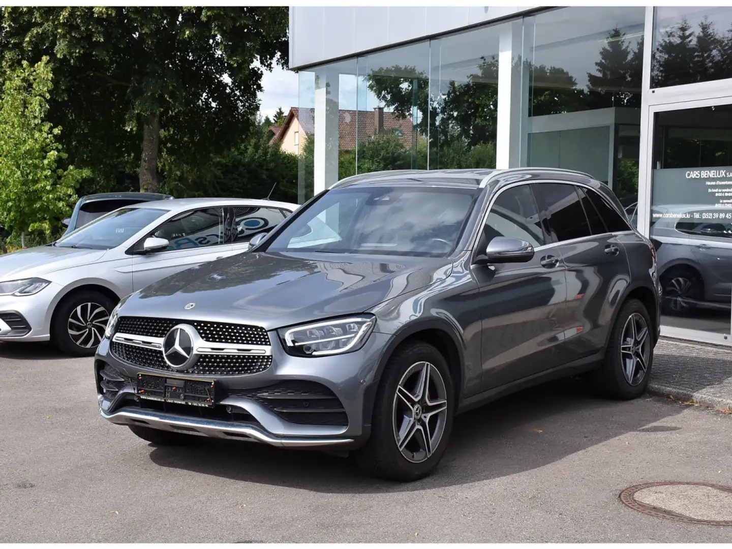 Mercedes-Benz GLC 220 CDI 4Matic AMG Line 9G GPS  ANGLE MORT ATT RMQ 1°M Gris - 2