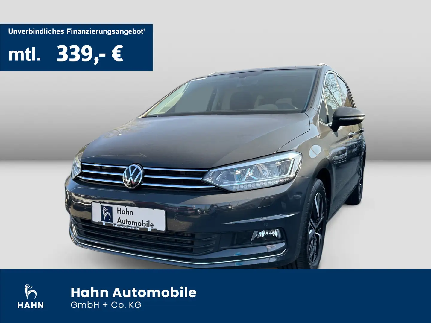 Volkswagen Touran Highline 2.0TDI DSG LED AHK Navigation AC Gris - 1
