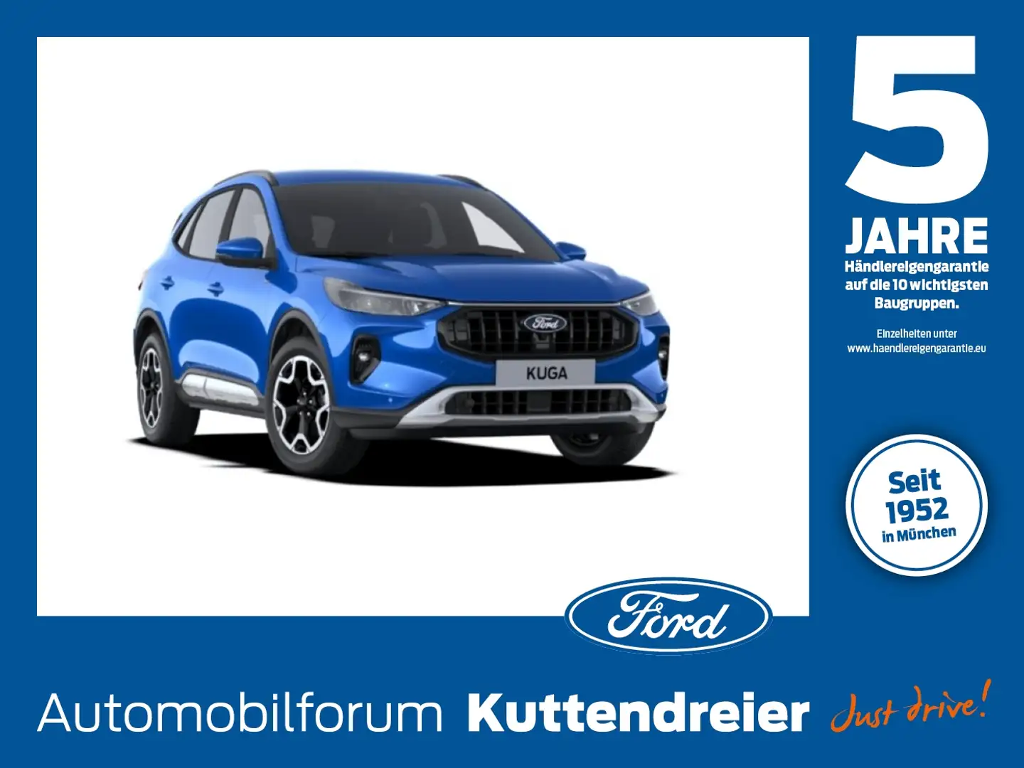 Ford Kuga 2.5 Duratec FHEV Active X ACC+AHK+LED+Navi Azul - 1