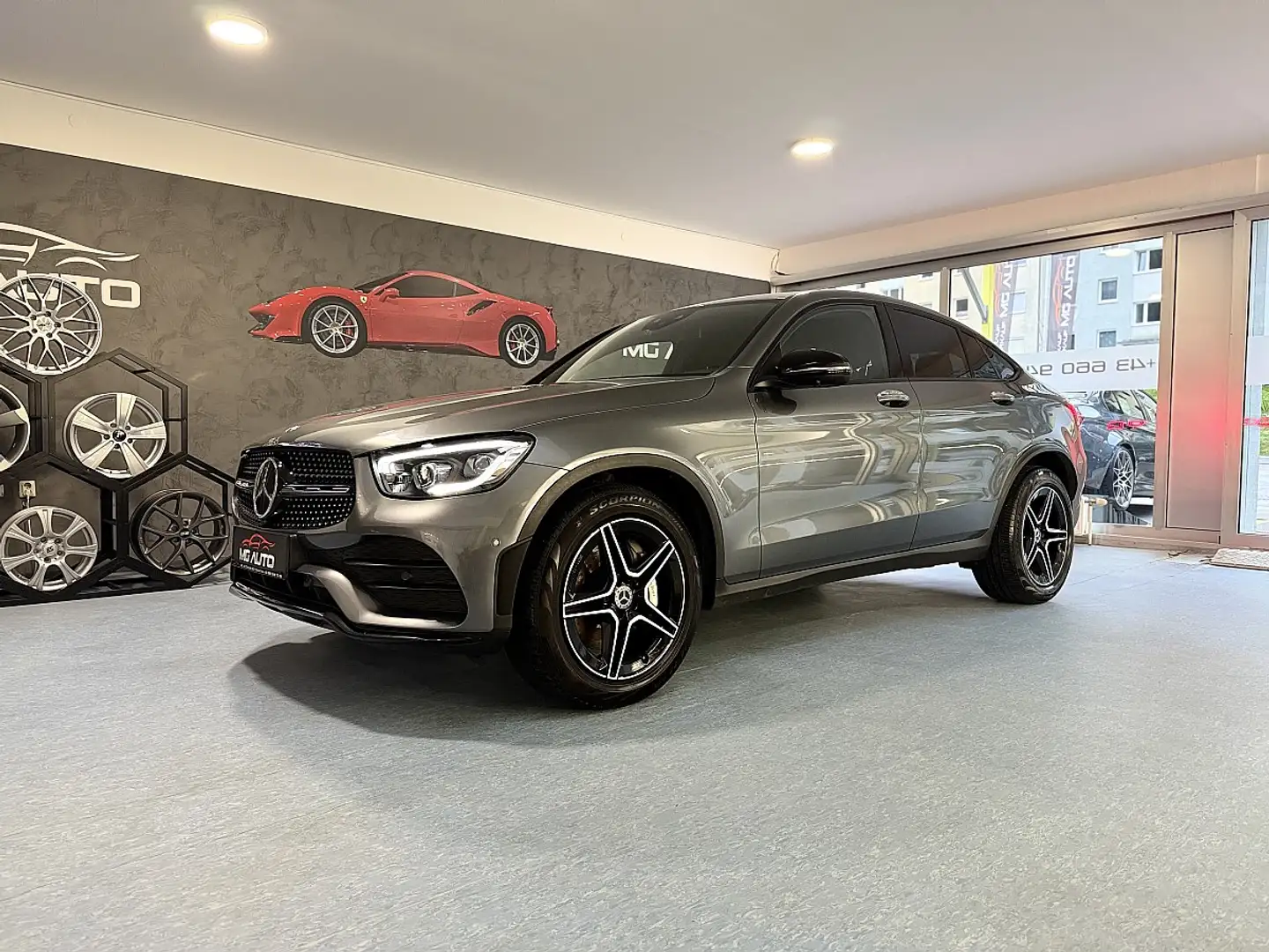 Mercedes-Benz GLC 220 Coupé 4MATIC *AMG-LINE*12 Monate Garantie Grau - 1