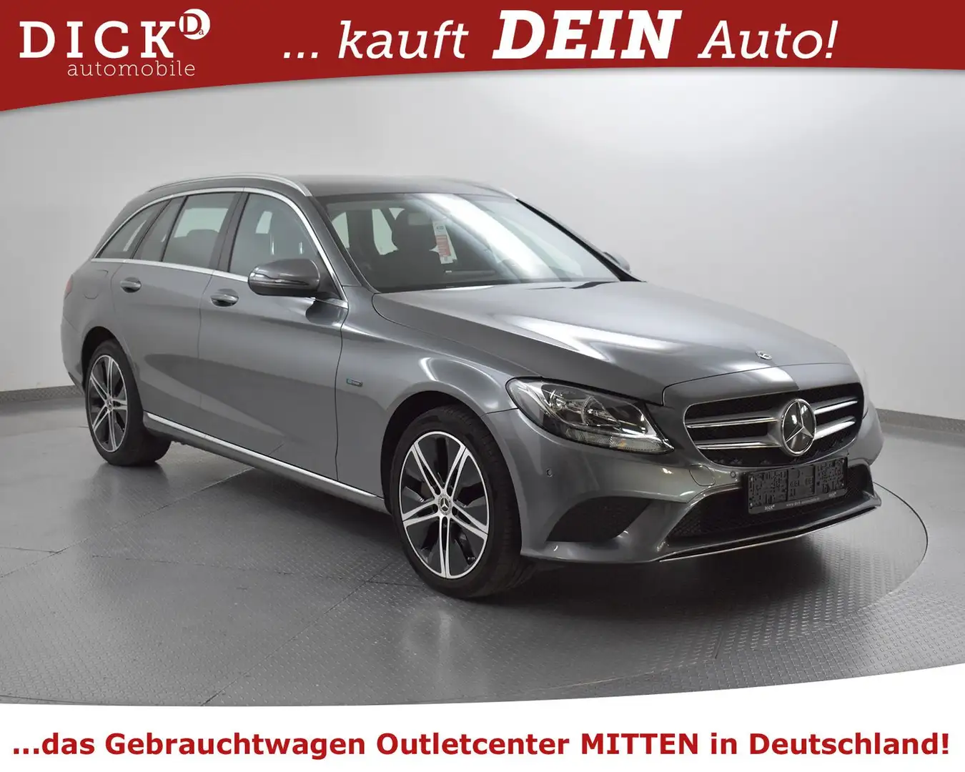 Mercedes-Benz C 300 C300de 9G Avantg NAVI+STNDHZ+KAMER+TEMP+AHK+18" Gris - 1