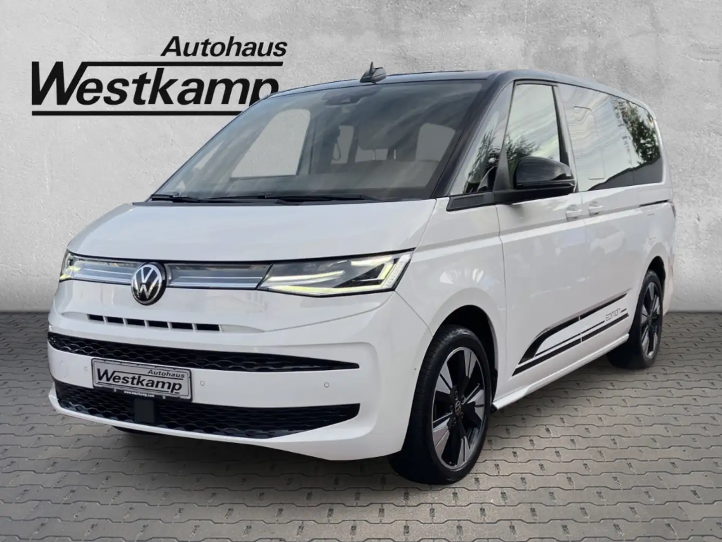 Volkswagen Transporter Edition lang 2.0 TDI DSG Anh.Kpl Panodach Kamera Biały - 1