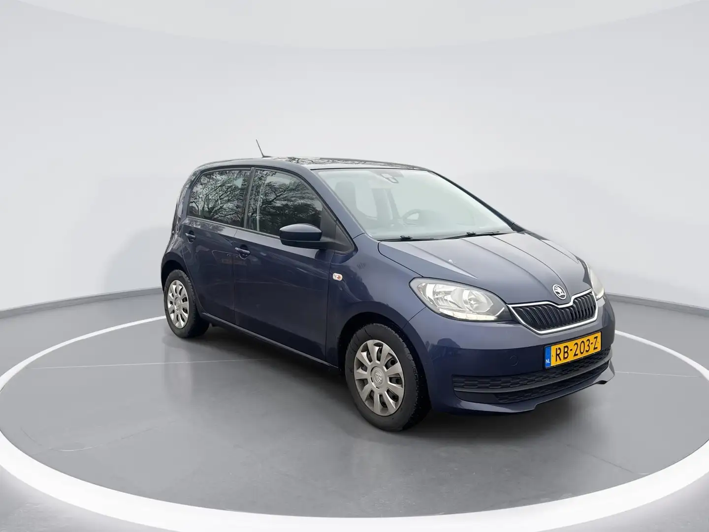 Skoda Citigo 1.0 Greentech 60pk Ambition · Airco · Radio · Blue Bleu - 2