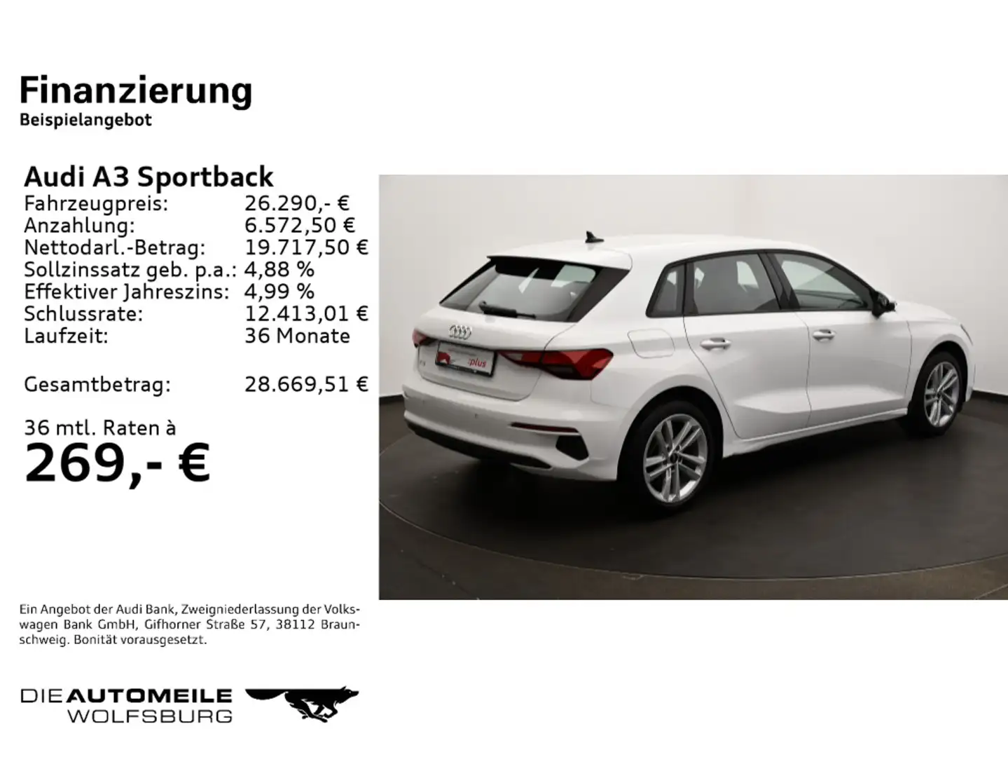 Audi A3 35 TFSI S tronic SITZHEIZUNG/LED/VI Blanc - 2