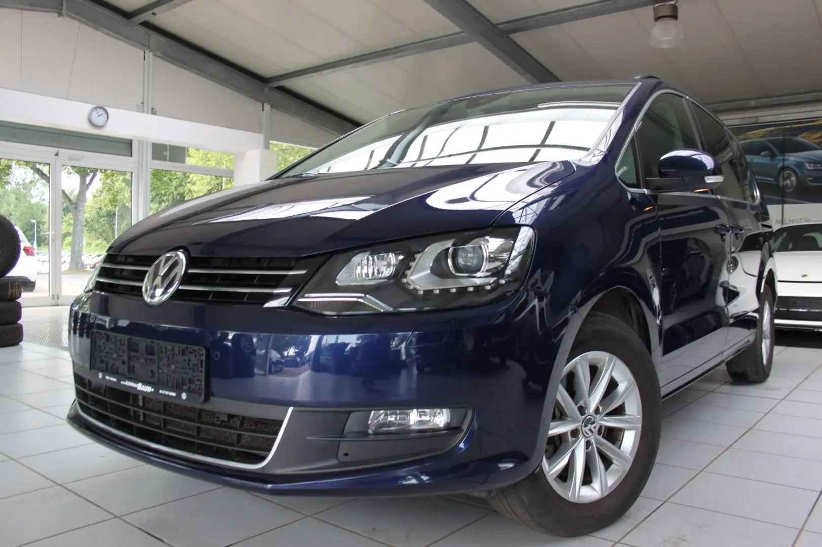 Volkswagen Sharan /DSG/BIXEN/ACC/AHK/STNDHZ/DYNAU/ALU16"/STZ Blau - 2