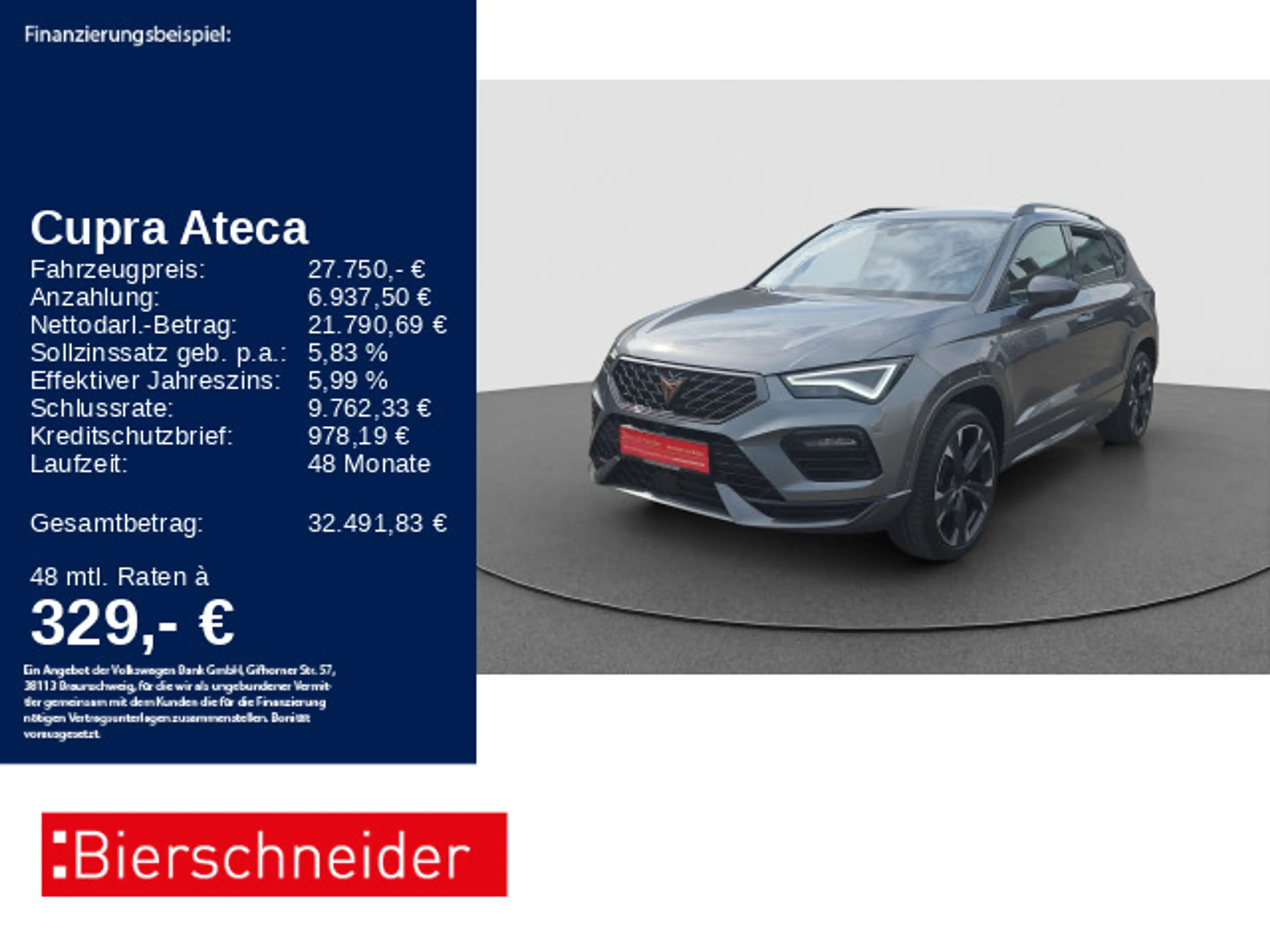 CUPRA Ateca 1.5 TSI DSG AHK ACC BEATS 360°