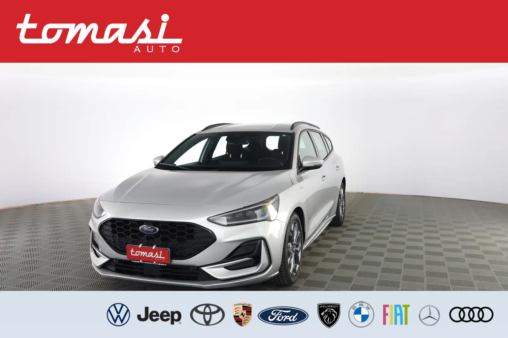 Ford Focus 1.0 EcoBoost Hybrid 125 CV SW ST-Line Argento - 1