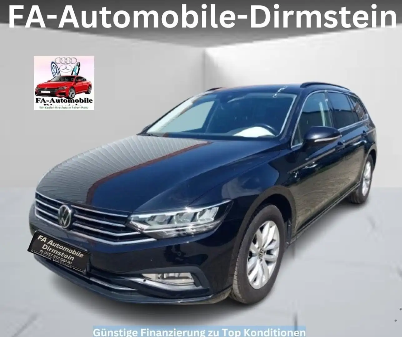 Volkswagen Passat Variant Passat 2.0 TDI/LED/NAVI/KAM/VIRTUELL /AHK/DAB/AC Zwart - 1