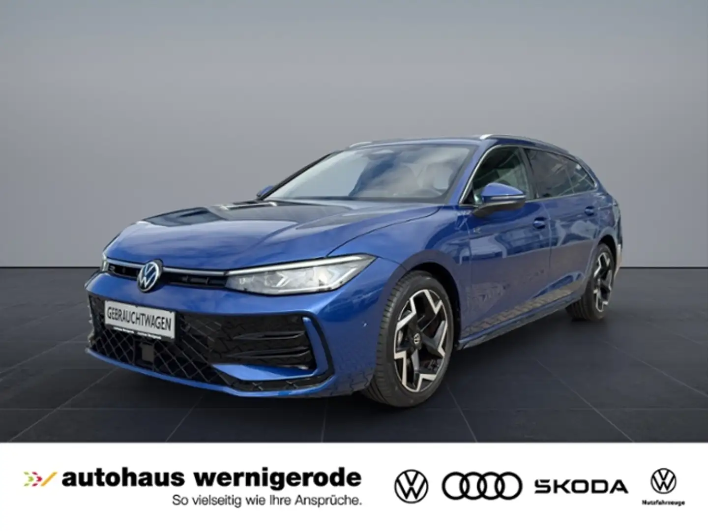 Volkswagen Passat Variant 2.0TDI 4M R-Line Matrix/AHK/StHz/DCC Blau - 1