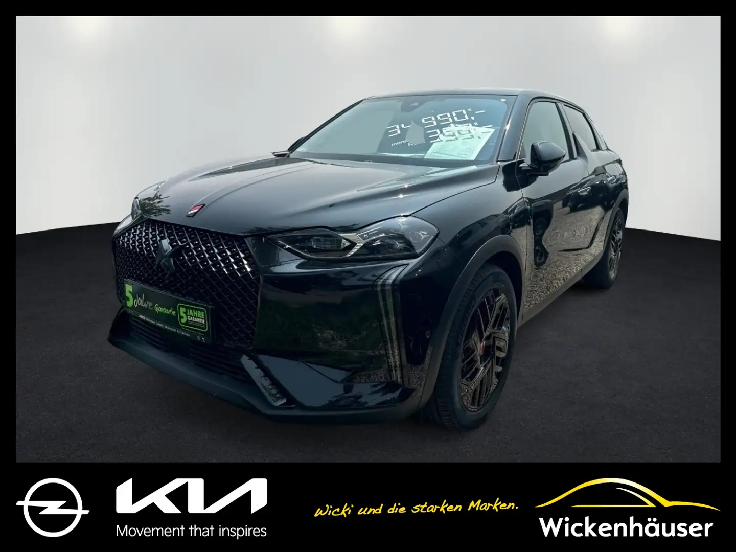 DS Automobiles DS 3 DS3 E-Tense Perf.Line Navi HUD LED 3phasenOBC Чорний - 1