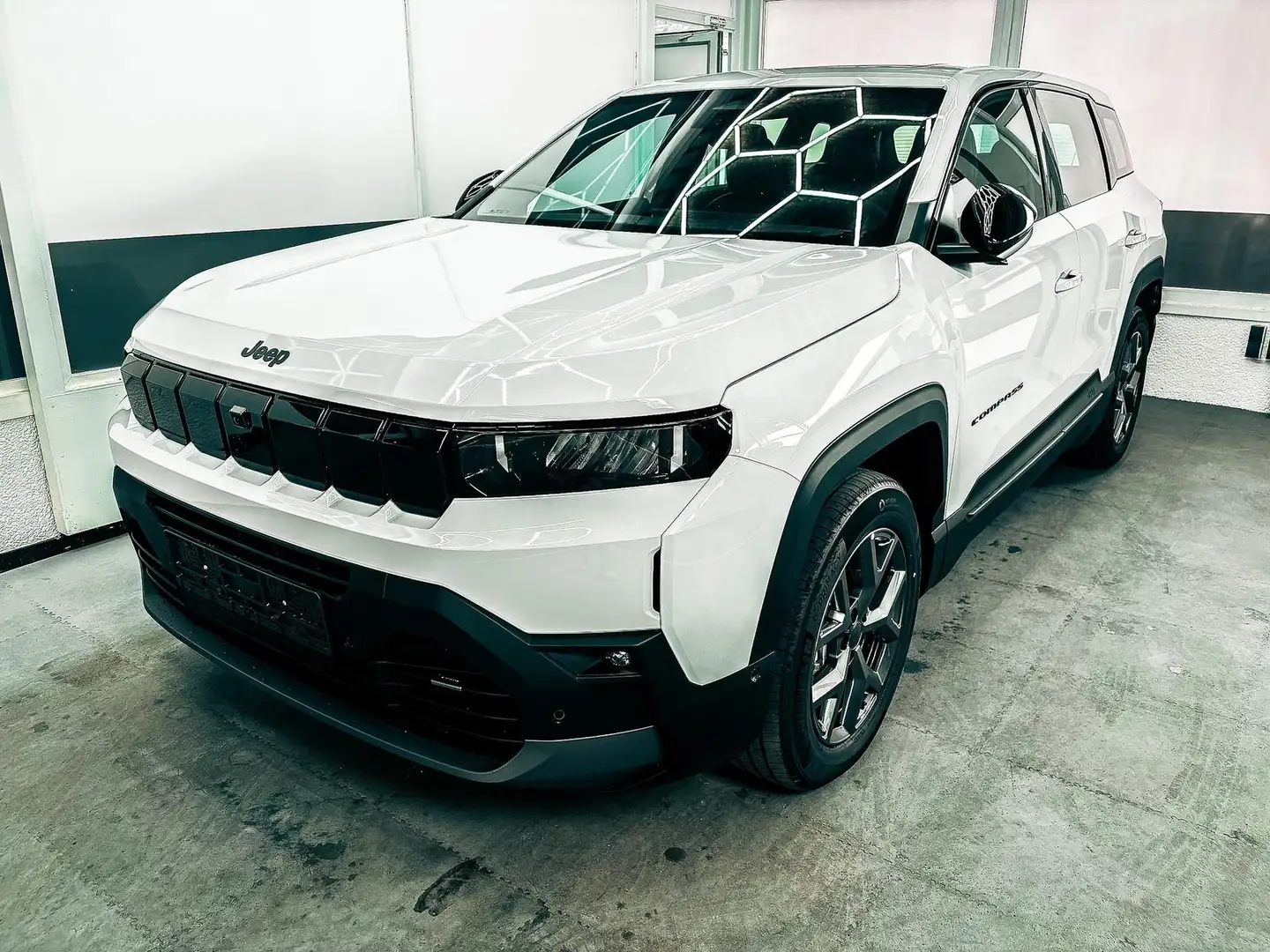 Jeep Compass ALTITUDE DCT PANO 360 KAMERA SHZ HUD FOCAL BSD ... Weiß - 1