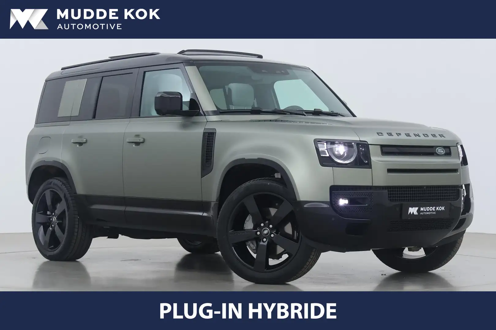 Land Rover Defender P300e 110 X-Dynamic HSE | Pangea Green Satin | Bla Groen - 1
