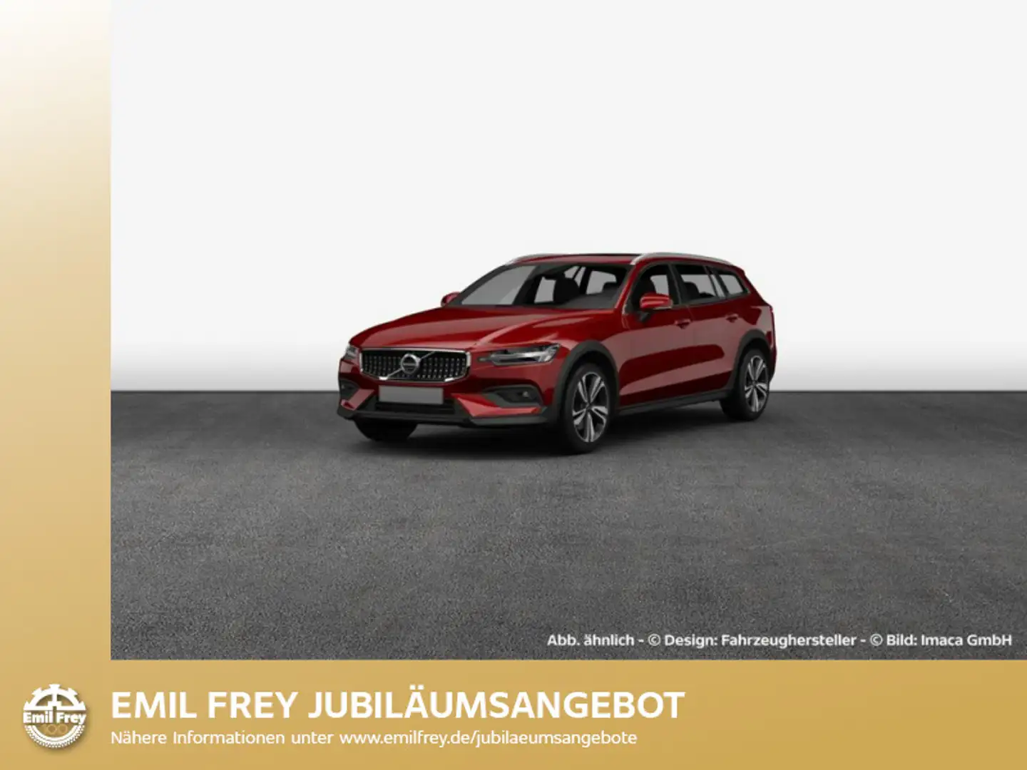 Volvo V60 Cross Country B4 D AWD Plus Pano AHK 360°Cam Rouge - 1