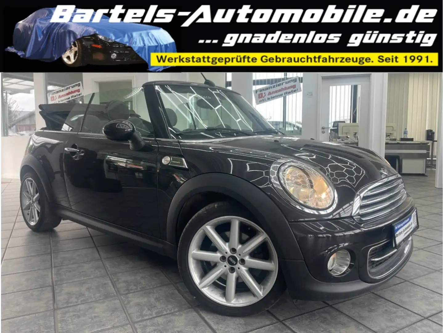 MINI Cooper Cabrio 1.6 Highgate, Navi, Leder, Klima Brun - 1