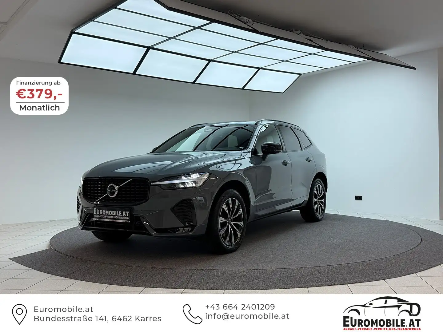 Volvo XC60 Plus Dark 2WD RFK*VOLL-LEDER*ACC*LR-HZNG*LED* Grau - 1