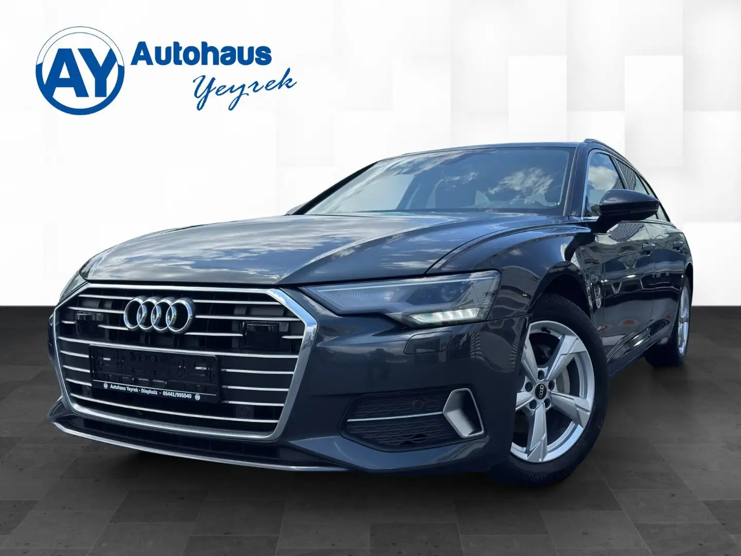 Audi A6 Avant 2.0 TDI sport *ACC*LED*APP*SHZ*Spur* Grijs - 1