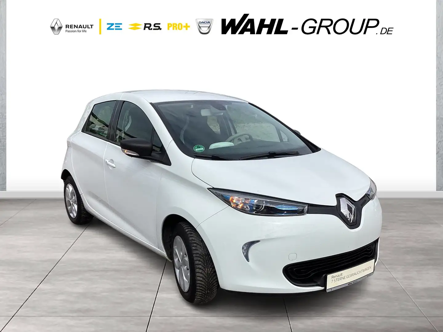 Renault ZOE LIFE 22 kWh Batteriemiete (Elektrofahrzeug) White - 1