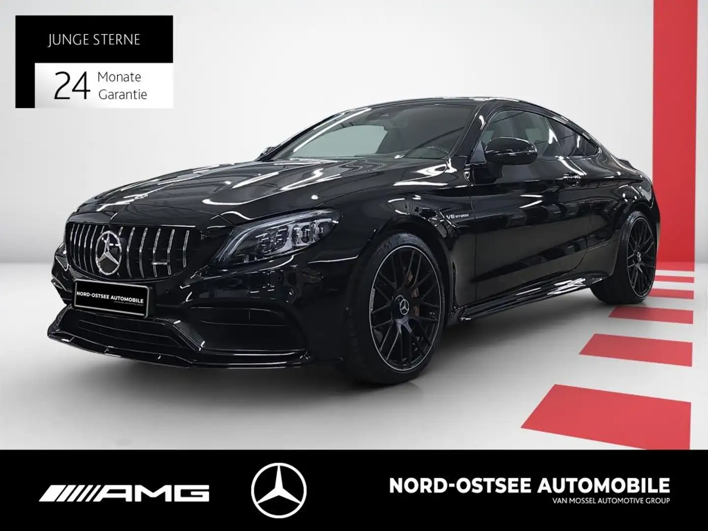 Mercedes-Benz C 63 AMG C 63 S AMG HUD BURMESTER NIGHT PANO DISTRO 360° Schwarz - 1