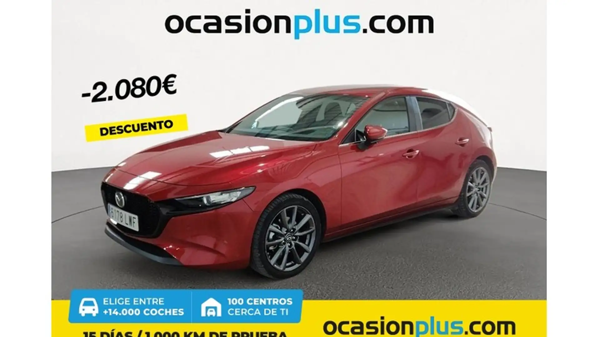 Mazda 3 2.0 e-Skyactiv-G Evolution 90kW Rood - 1
