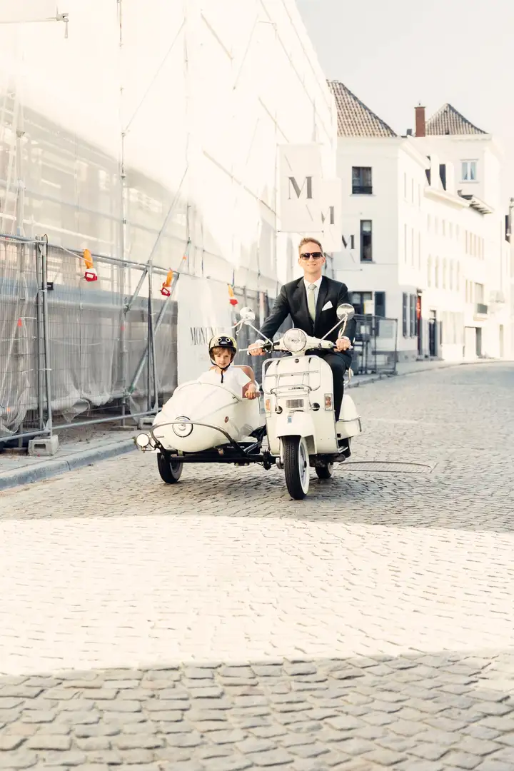 LML Star 200 Sidecar - Unieke Moto - in topstaat! Bílá - 2