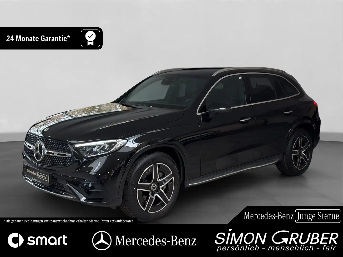 Mercedes-Benz GLC 200 4M AMG Pano Sitzklima Massage 360 AHK Schwarz - 1