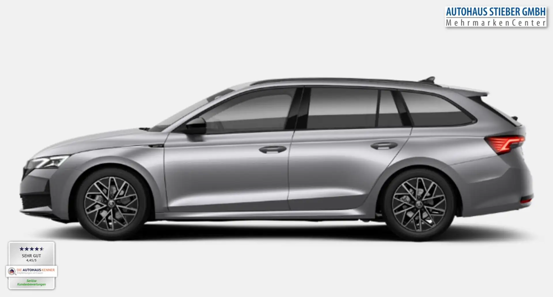 Skoda Octavia Combi TDI DSG Sportl FL Matrix vEHK ACC 110 kW ... Silber - 2