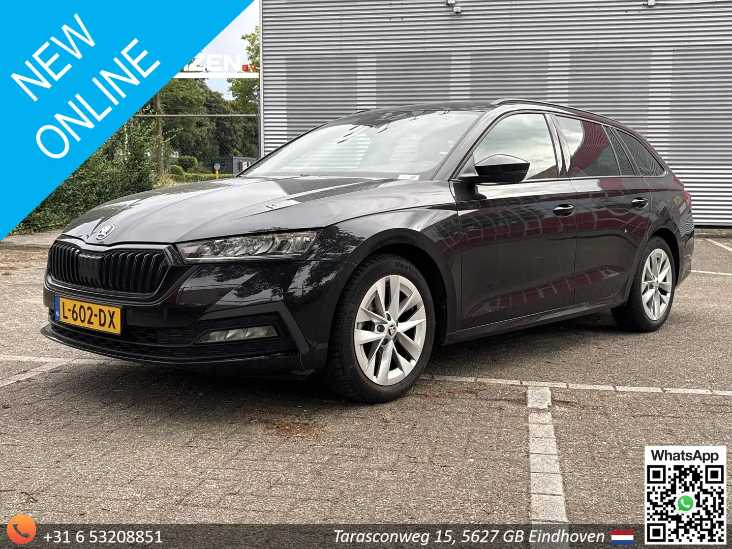 Skoda Octavia Combi 1.0 e-TSI Sport Business Automaat | € 9.900, Zwart - 1
