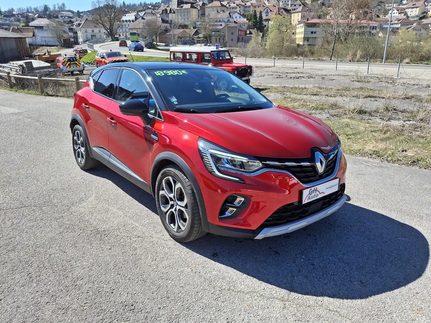 Renault Captur 1.6 E-TECH HYBRIDE 145CH INTENS -21 Rouge - 2