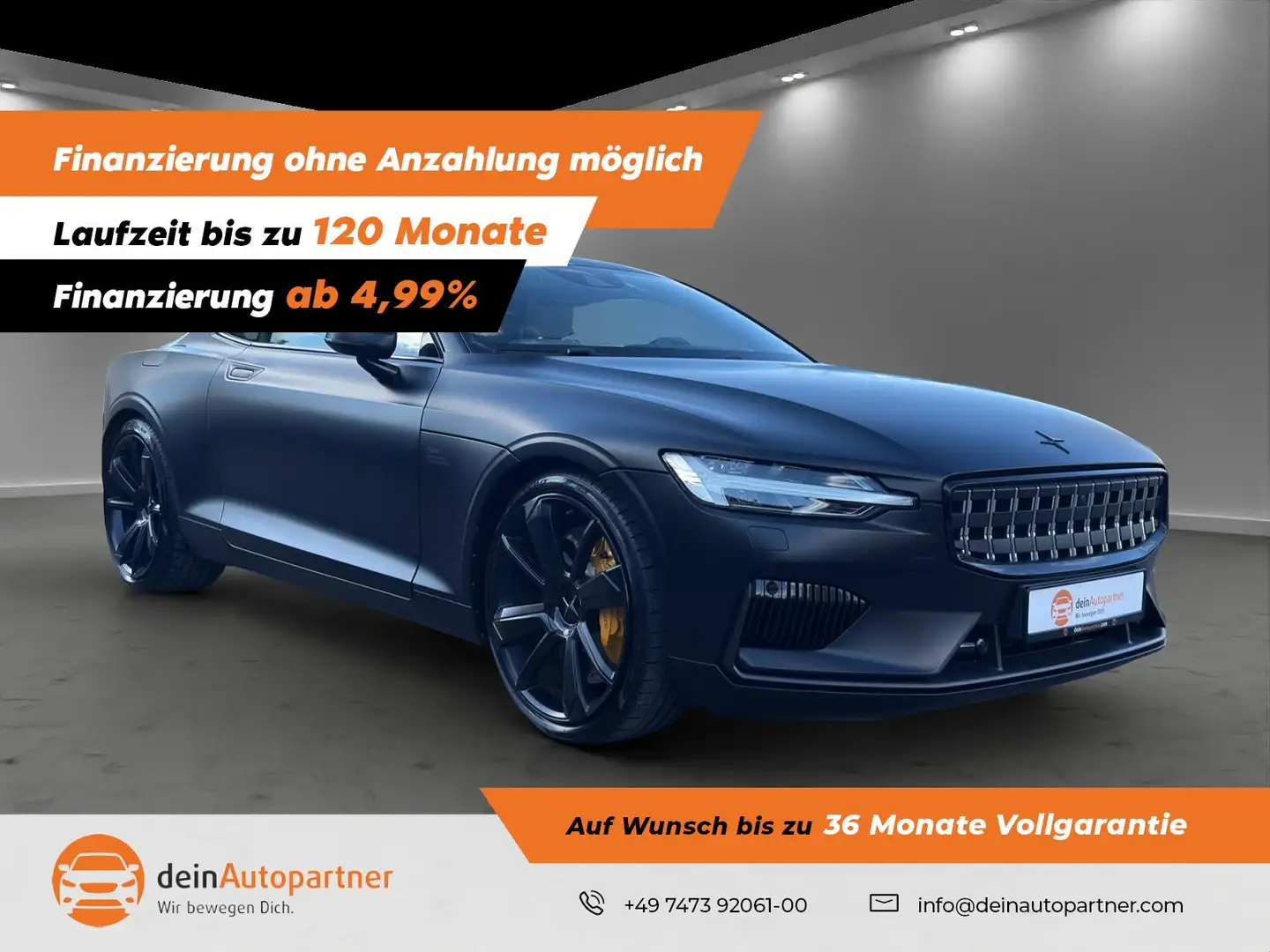 Polestar 1 1  LED/LEDER/PANO/HUD/SIDE/LANE/RFK Schwarz - 1