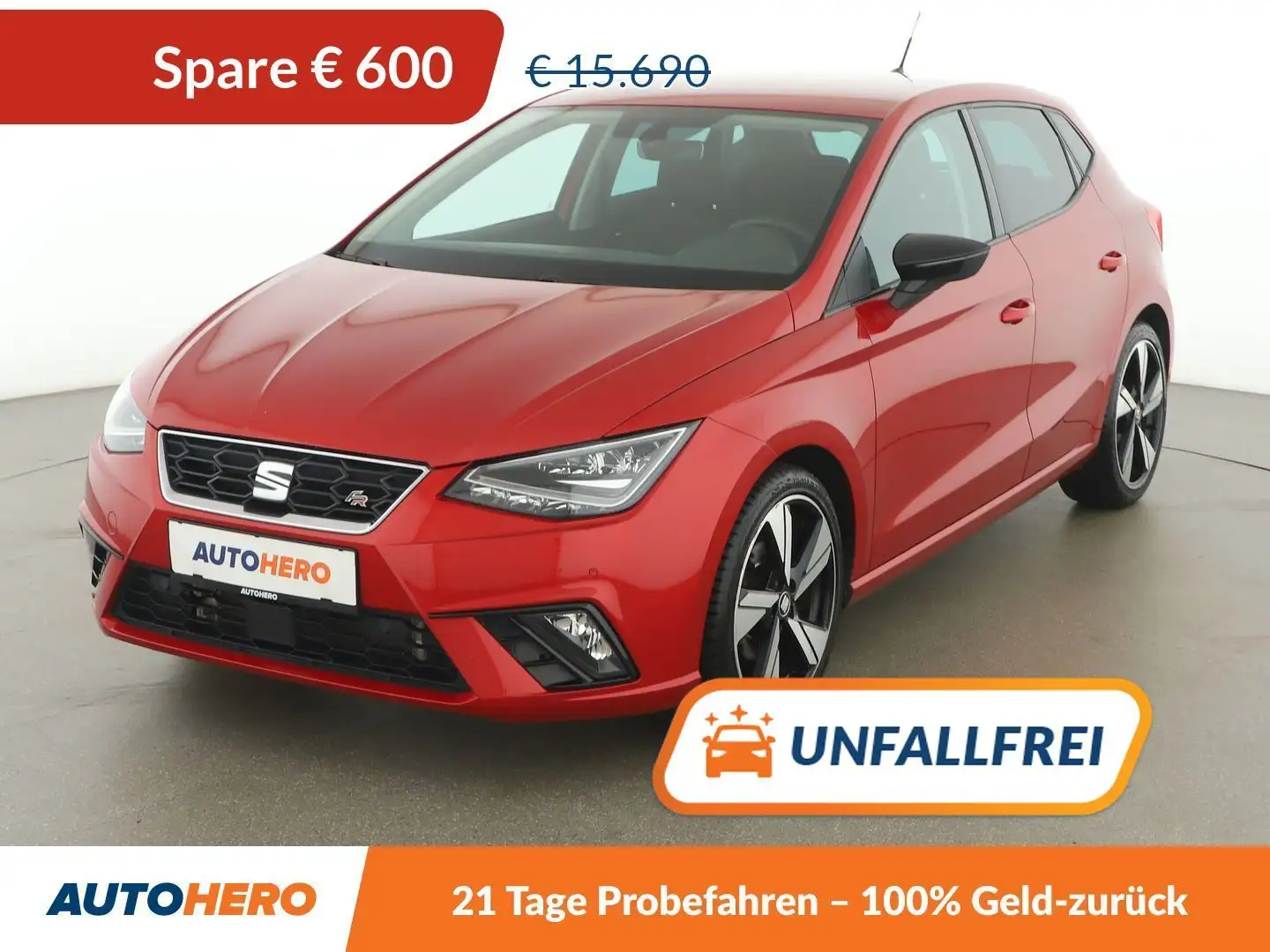 SEAT Ibiza 1.6 TDI FR *LED*NAVI*CAM*SHZ* Rot - 1