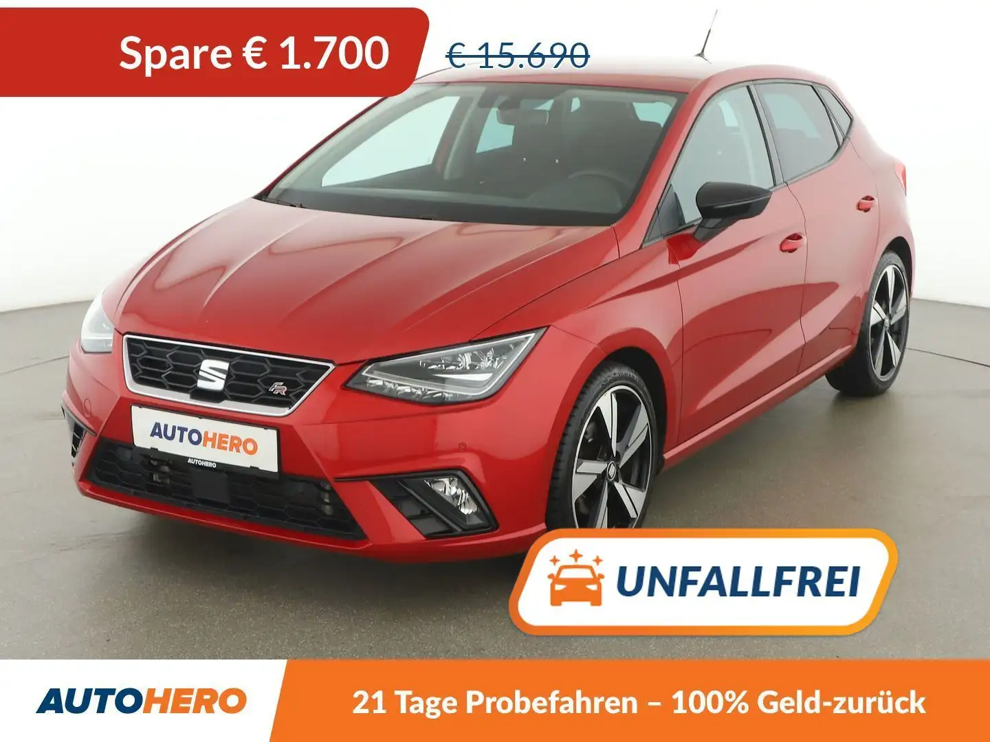 SEAT Ibiza 1.6 TDI FR *LED*NAVI*CAM*SHZ* Rot - 1