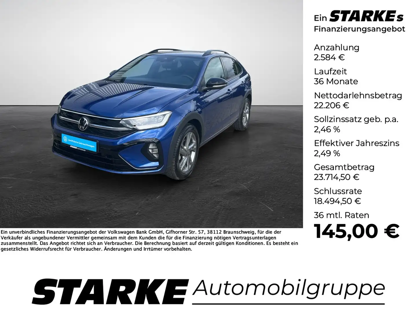 Volkswagen Taigo 1.0 TSI R-Line Azul - 1