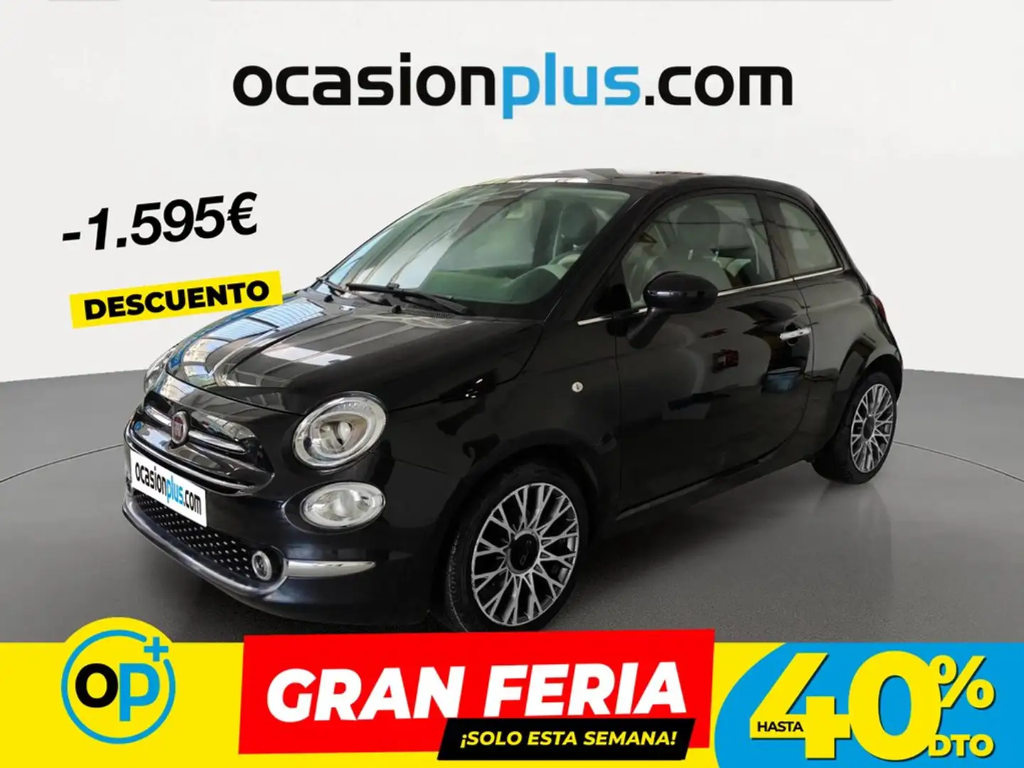 Fiat 500 1.0 Hybrid Dolcevita 52kW Negro - 1