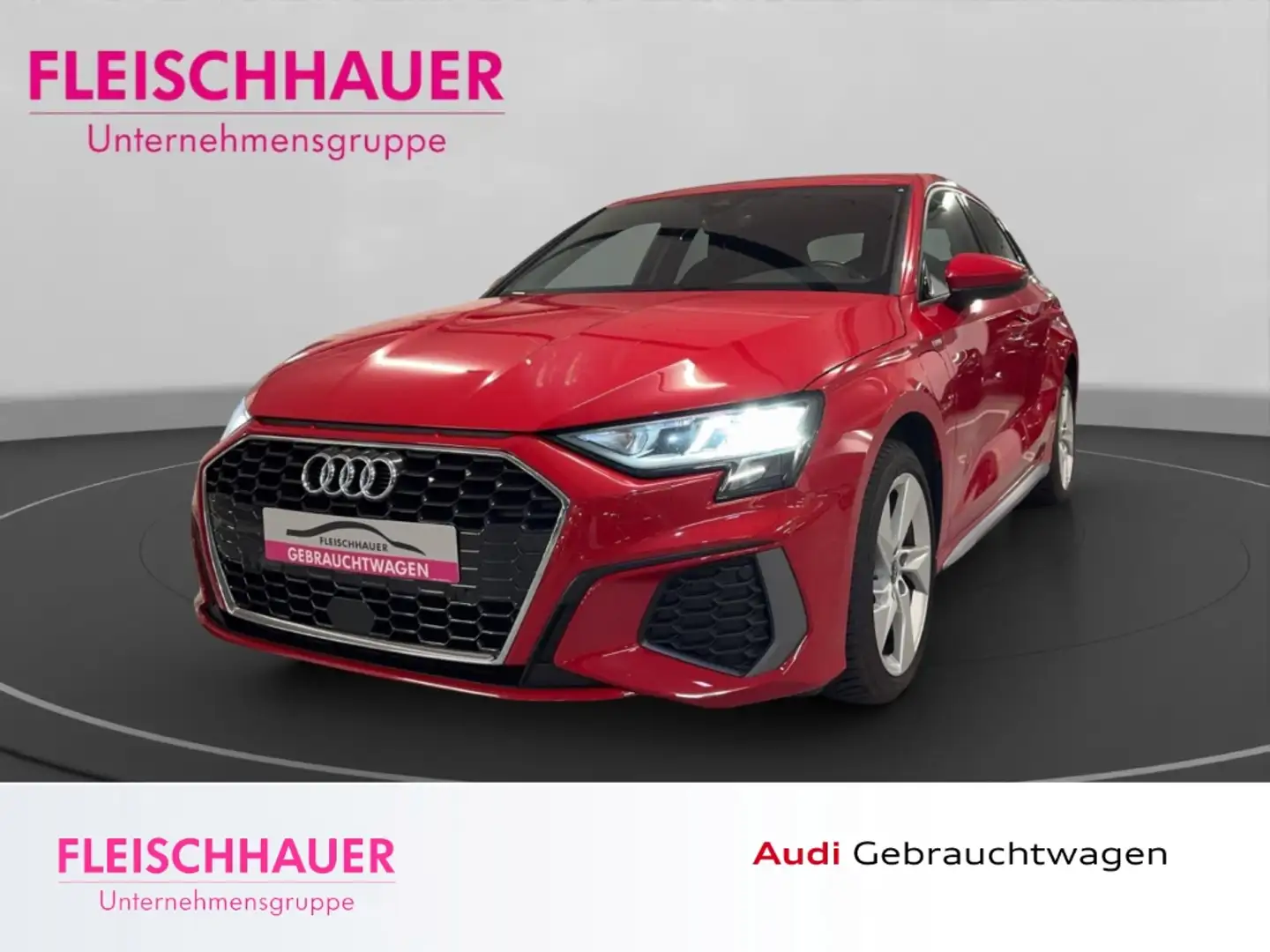 Audi A3 Sportback 40 TFSI e S line LED+AHK+VC+GRA+PDC Rojo - 1