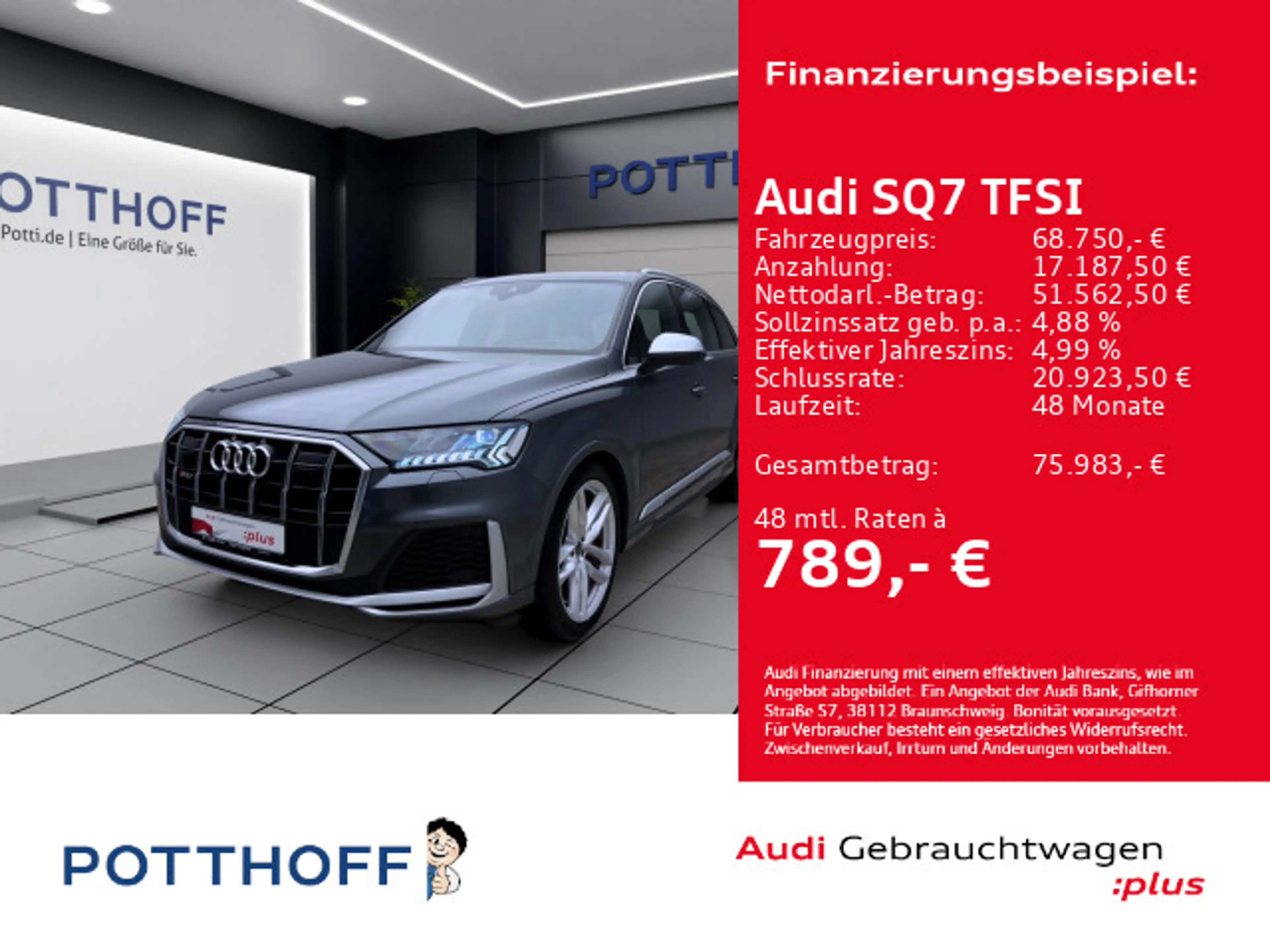 Audi SQ7 Q S LINE STDHZG PANO AHK MATRIX NAVI+