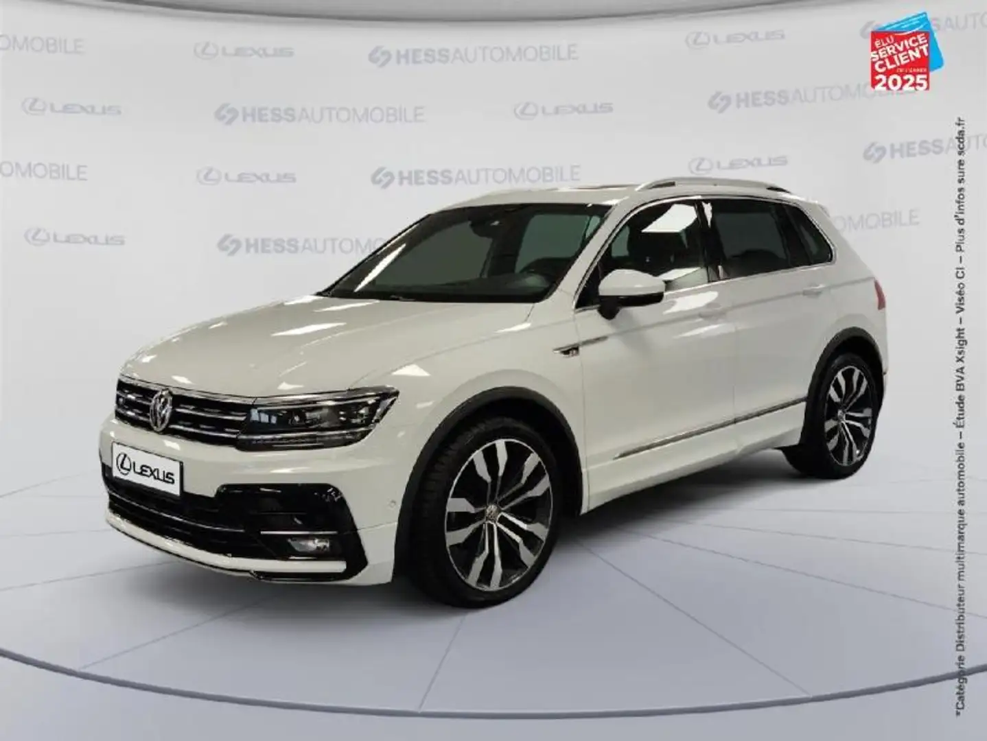 Volkswagen Tiguan 2.0 TDI 150ch Carat DSG7 Euro6d-T Tpano GPS Camera Carplay Attelage Blanc - 1