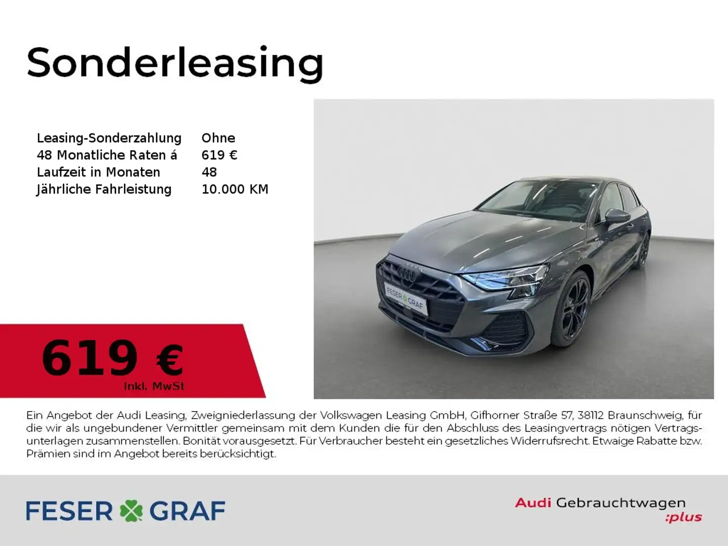 Audi A3 S line 35 TDI Matrix Navi SHZ Grijs - 1