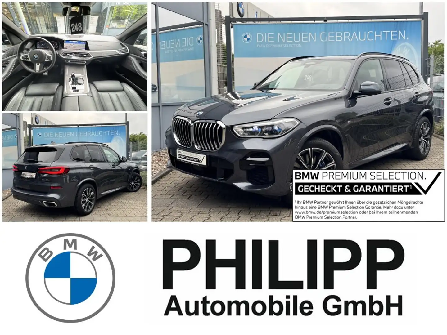 BMW X5 xDrive30d M Sport LASER Int-Lenk Sitzlüftung Grau - 1