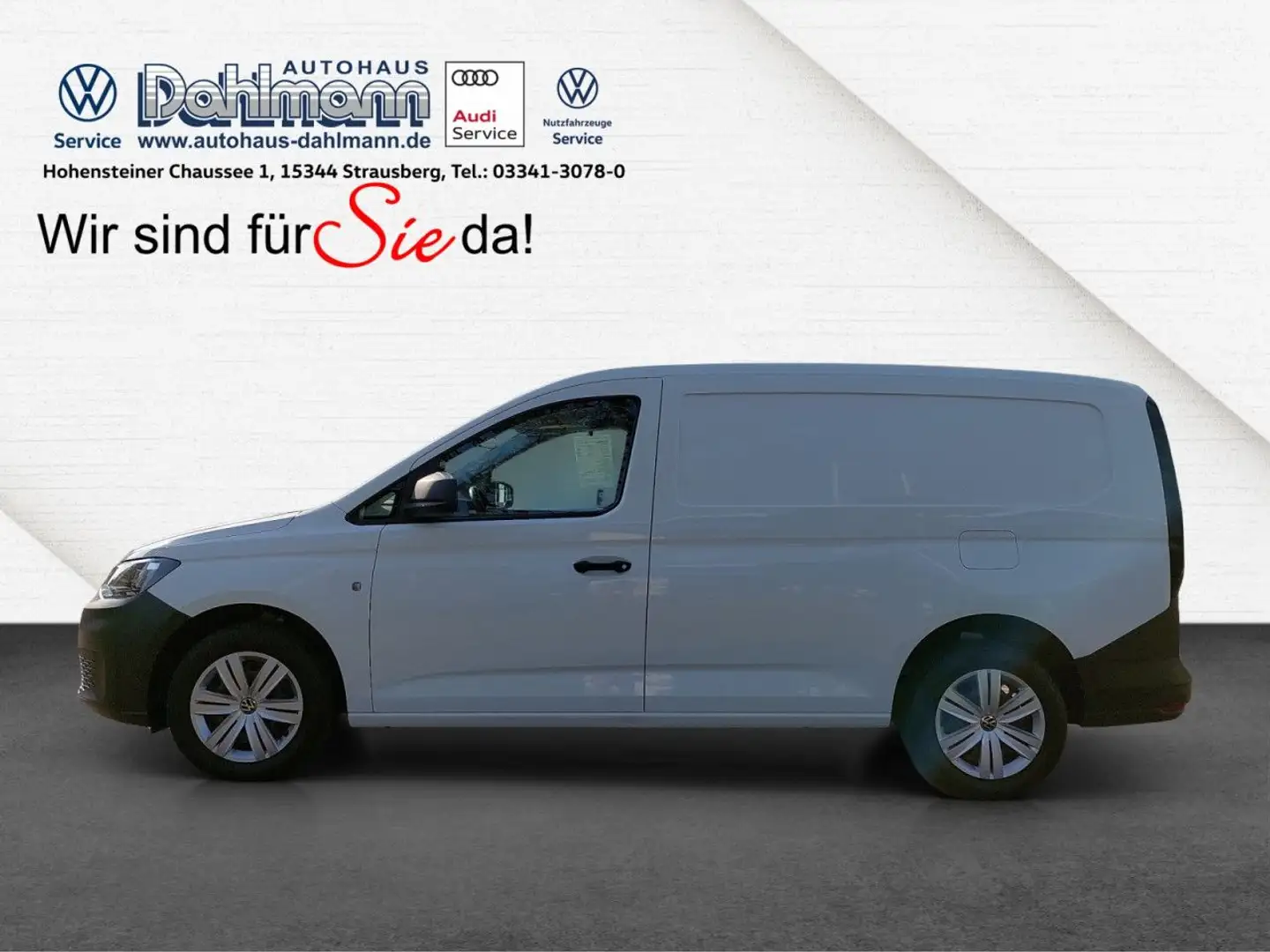 Volkswagen CADDY CARGO 1.5 TSI MAXI KLIMA DAB+ AHK Euro6 ZV Weiß - 2