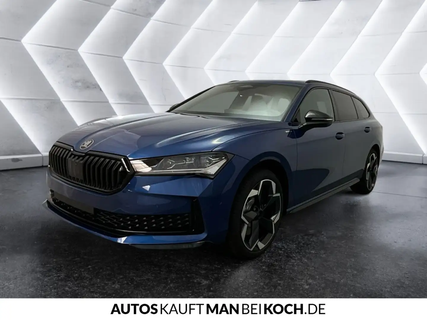 Skoda Superb Combi Sportline 2,0 TSI DSG HUD, Pano, Cant Blauw - 2