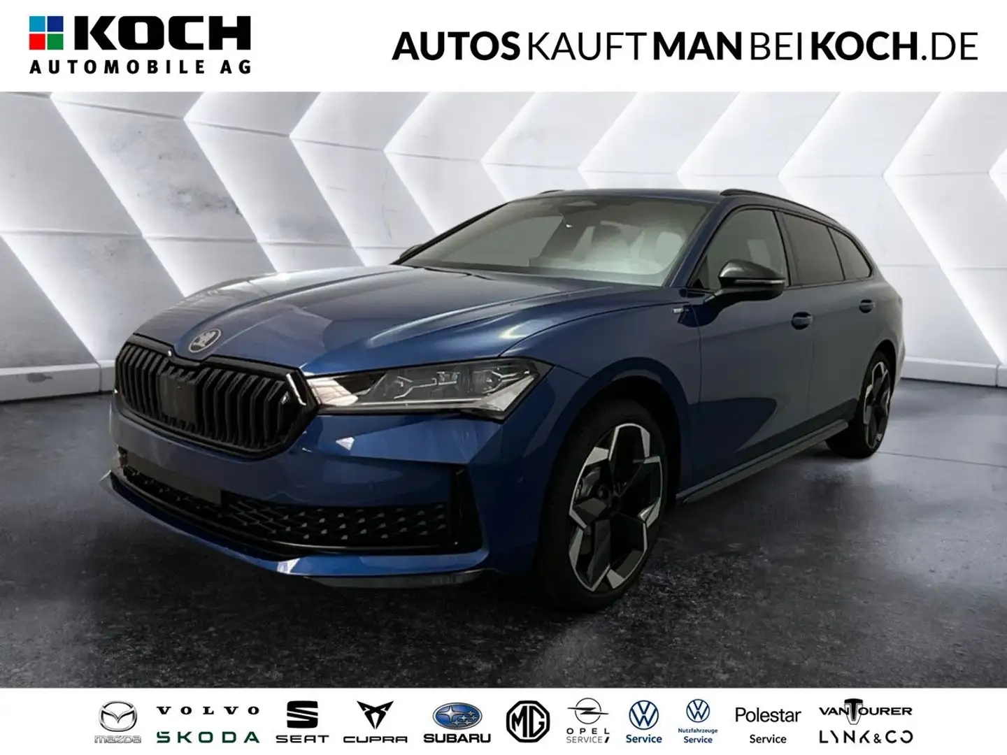 Skoda Superb Combi Sportline 2,0 TSI DSG HUD, Pano, Cant Blauw - 1
