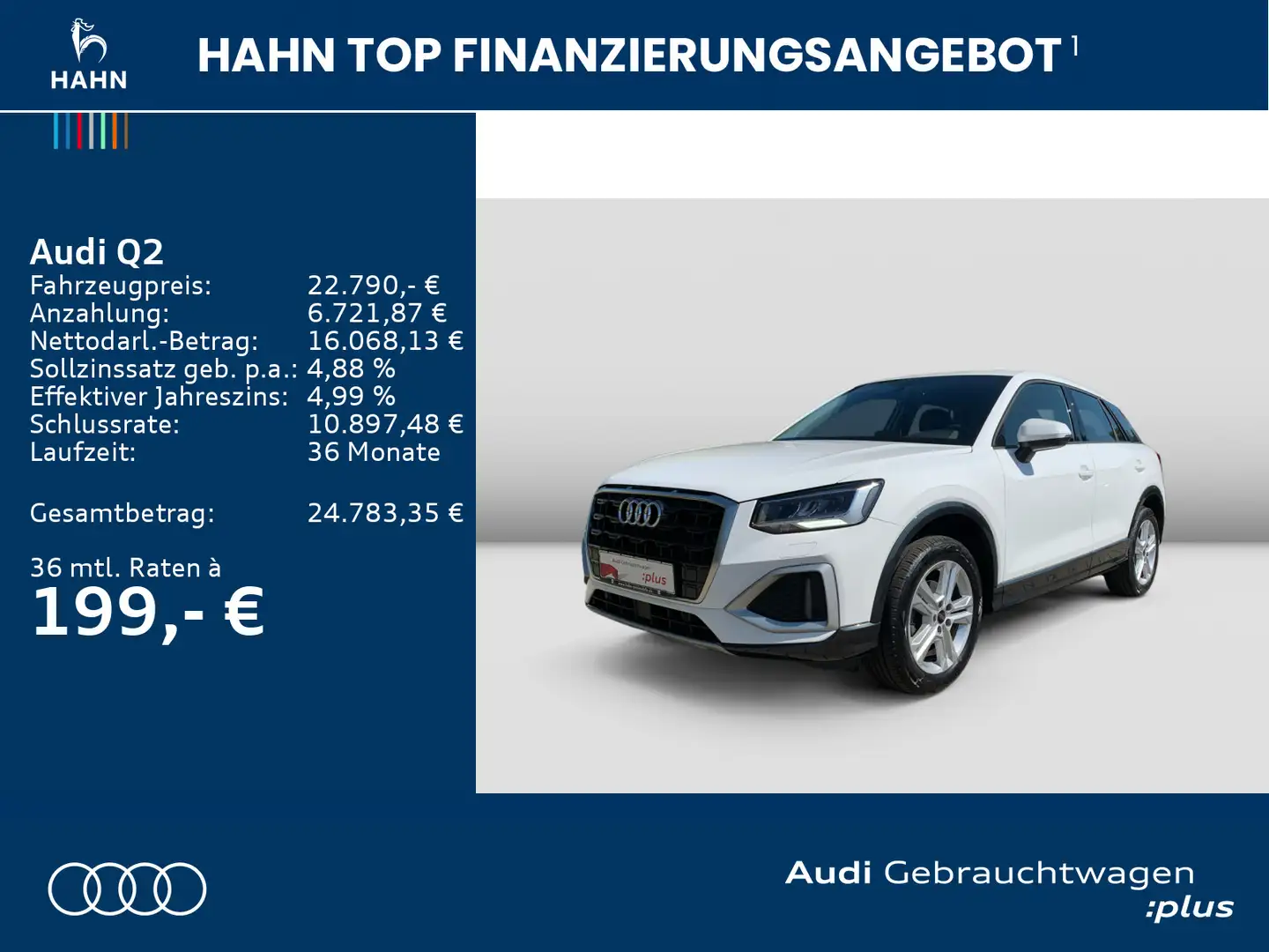 Audi Q2 35TFSI advanced S tronic PDC Carplay GRA LED Weiß - 2