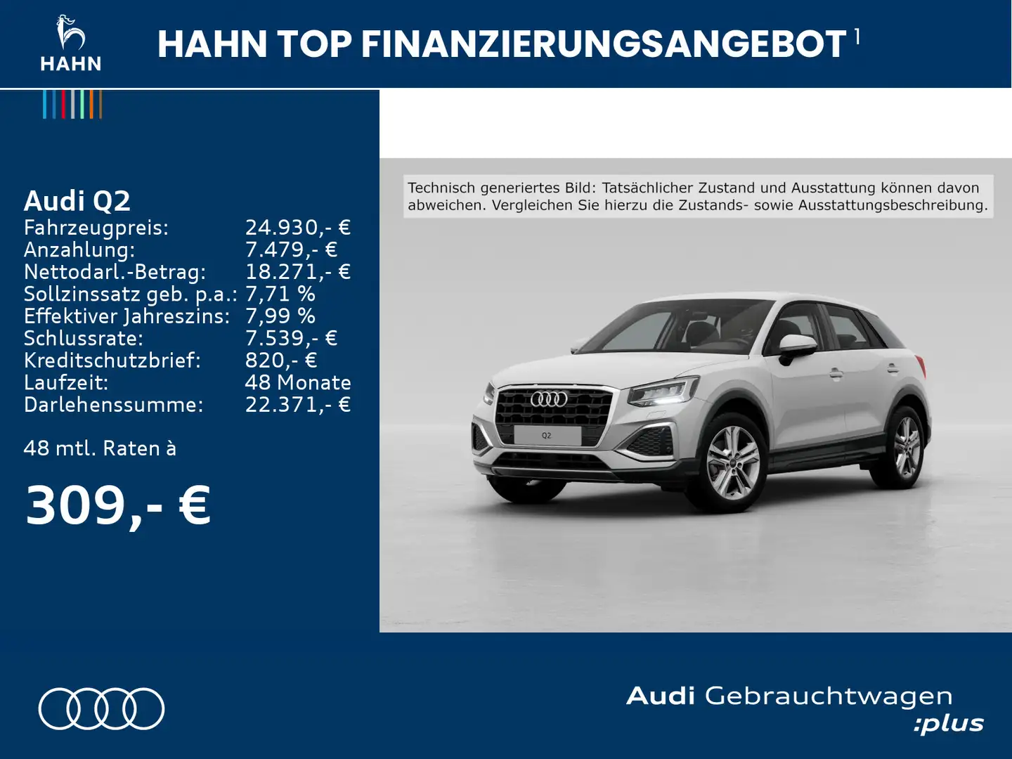 Audi Q2 35TFSI advanced S-tronic PDC Carplay GRA LED Weiß - 2